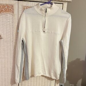 Tommy Hilfiger Kids Cream and Gray Sweater